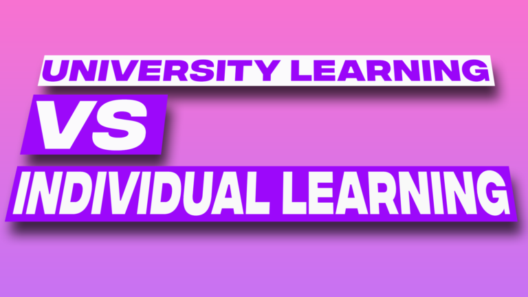 Online Learning from Universities vs Individual Learning from Free Resources